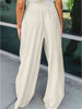 Drawstring Wide Leg Pants Bazaarbey