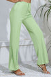 Slit High-Rise Flare Pants Bazaarbey