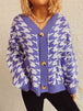  Botton Front  Cardigan with Pockets Trendsi