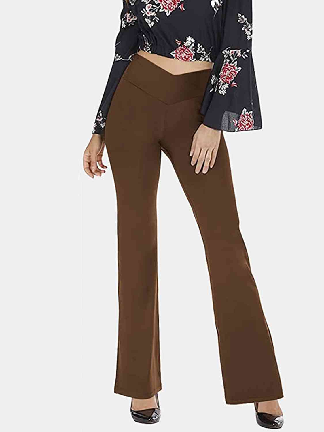 V-Waist Bootcut Long Pants Bazaarbey