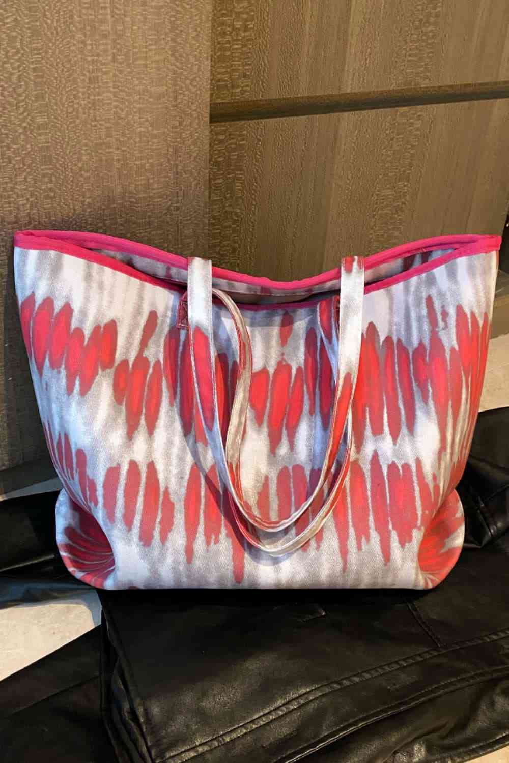 Printed PU Leather Tote Bag Bazaarbey