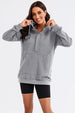 Drawstring Half Zip Hooded Dress -BazaarBey - www.shopbazaarbey.com