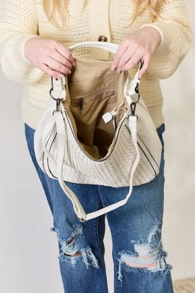  Weaved Vegan Leather Handbag Bazaarbey