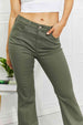  Clementine  High-Rise Bootcut Jeans in Olive Bazaarbey