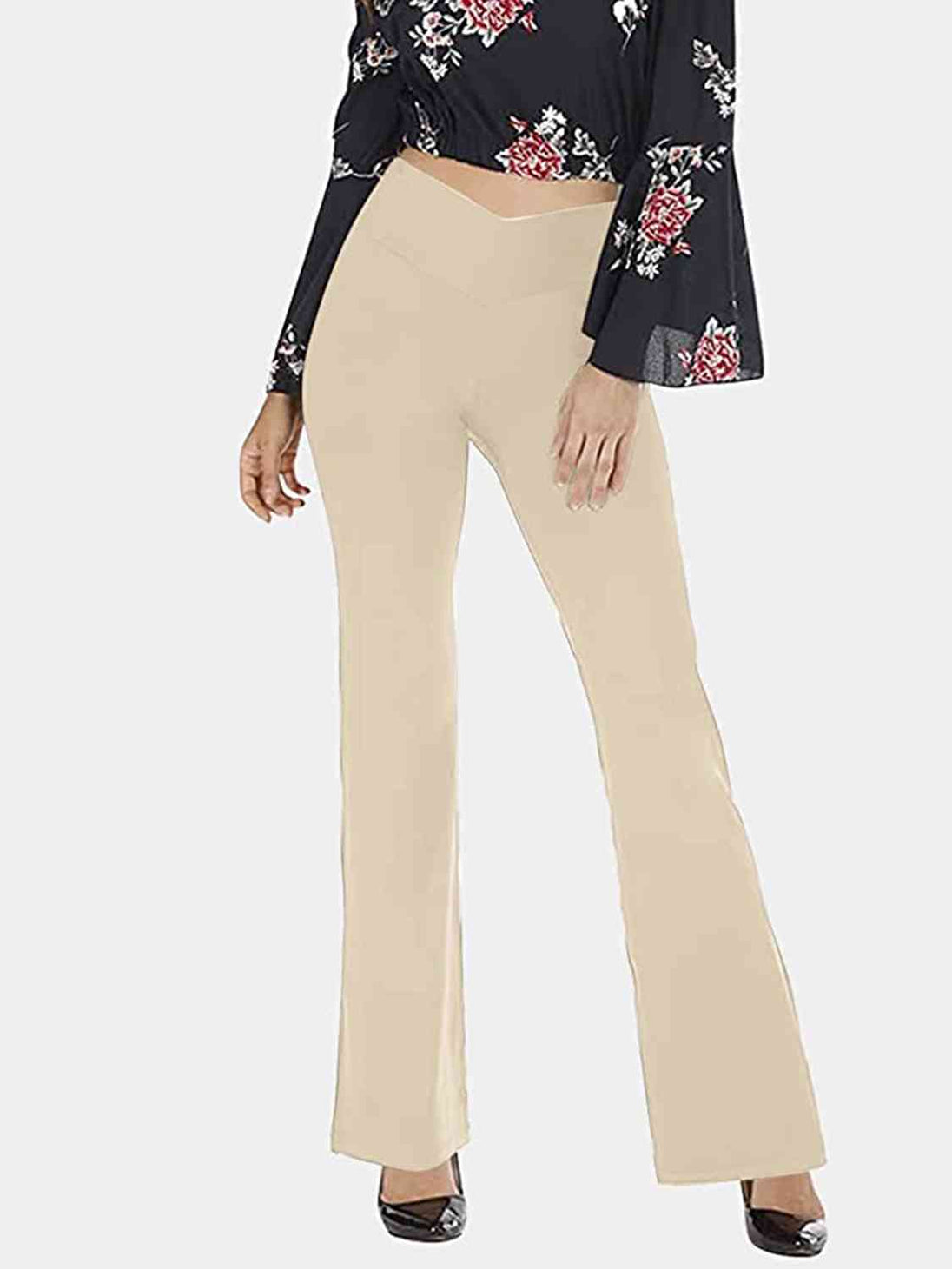 V-Waist Bootcut Long Pants Bazaarbey