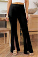 Front Slit Flare Leg Pants Bazaarbey