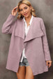 Waterfall Collar  Cardigan with Side Pockets Trendsi