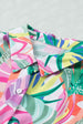 Multicolored Collared Neck Longline Cardigan Trendsi