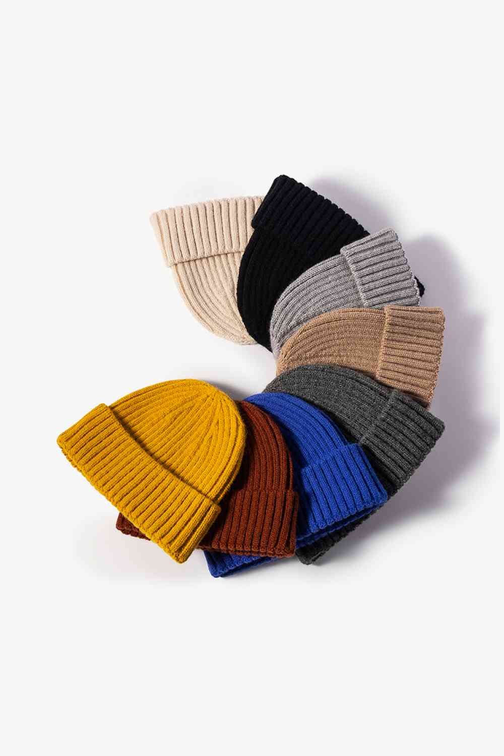 Rib-Knit Cuff Beanie Trendsi