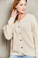  Button Down Rib-Knit Reversible Sweater Bazaarbey