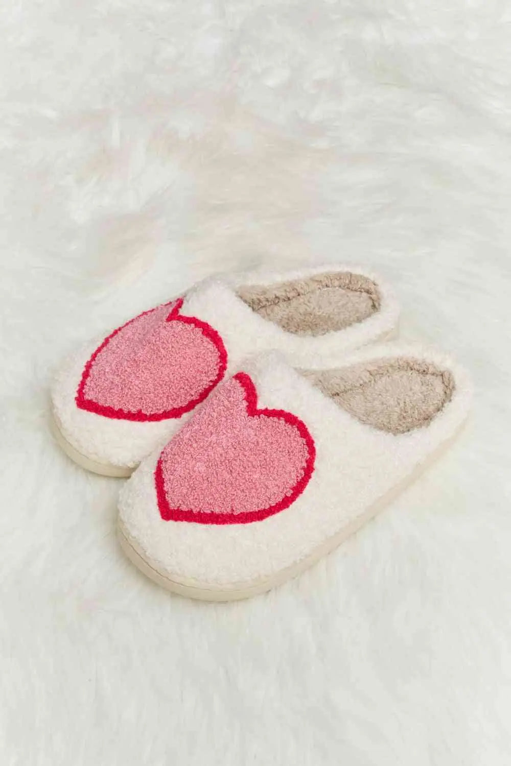 dy Printed Plush Slide Slippers Trendsi