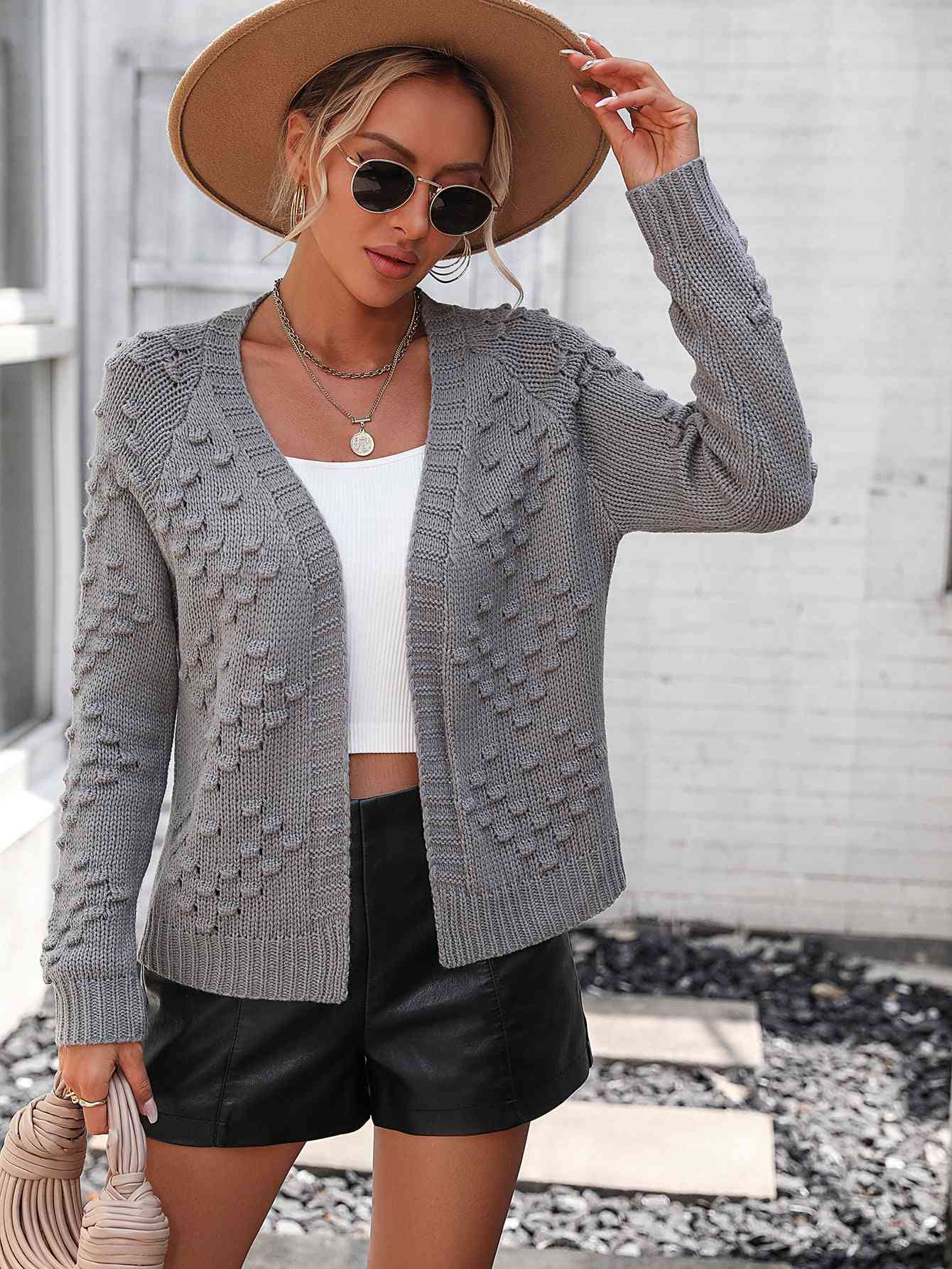  Long Sleeve Cardigan Trendsi