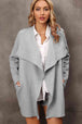 Waterfall Collar  Cardigan with Side Pockets Trendsi