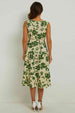 Floral Round Neck Tiered Sleeveless Dress -BazaarBey - www.shopbazaarbey.com