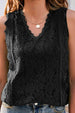 Lace V-Neck Tank Bazaarbey