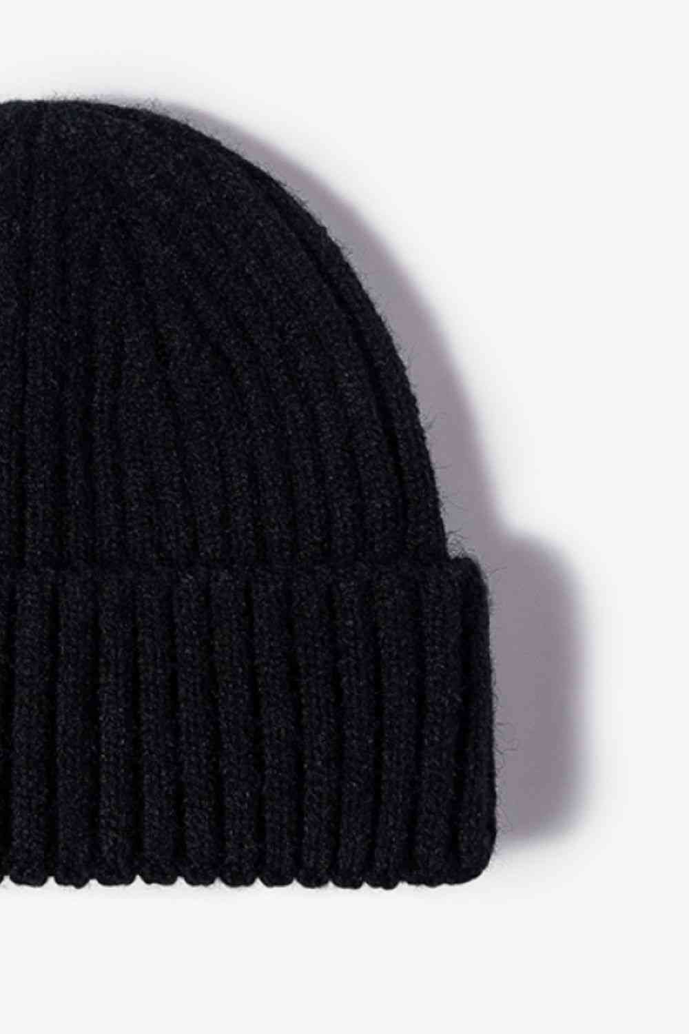 Rib-Knit Cuff Beanie Trendsi