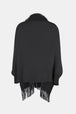 Fringe Open Front Long Sleeve Poncho Bazaarbey