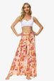 Floral Tie-Waist Tiered Culottes Bazaarbey