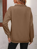 Zip-Up Dropped Shoulder Sweatshirt Bazaarbey