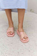  Studded Cross Strap Sandals in Blush Trendsi