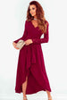 Lace High-Low V-Neck Dress Bazaarbey