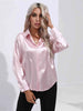 Collared Neck Buttoned Long Sleeve Shirt Bazaarbey