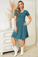 Ninexis Full Size Short Sleeve Dress with Pockets 