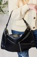  Zipper Detail Shoulder Bag with Pouch Bazaarbey