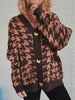  Botton Front  Cardigan with Pockets Trendsi