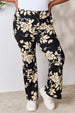   High Waist Floral Flare Pants Bazaarbey