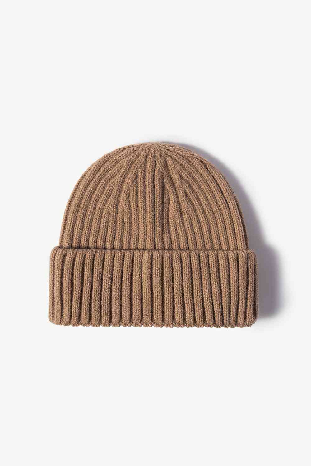 Rib-Knit Cuff Beanie Trendsi