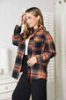  Plaid Dropped Shoulder Shirt Trendsi