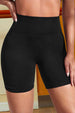 Wide Waistband Sports Shorts Trendsi