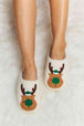 dy Rudolph Print Plush Slide Slippers Trendsi