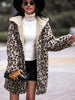  Print Hooded Teddy Coat Trendsi