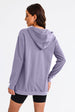 Drawstring Half Zip Hooded Dress -BazaarBey - www.shopbazaarbey.com