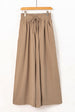 Drawstring Waist Wide Leg Pants Bazaarbey