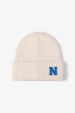 Letter N Patch Cuffed Knit Beanie Trendsi