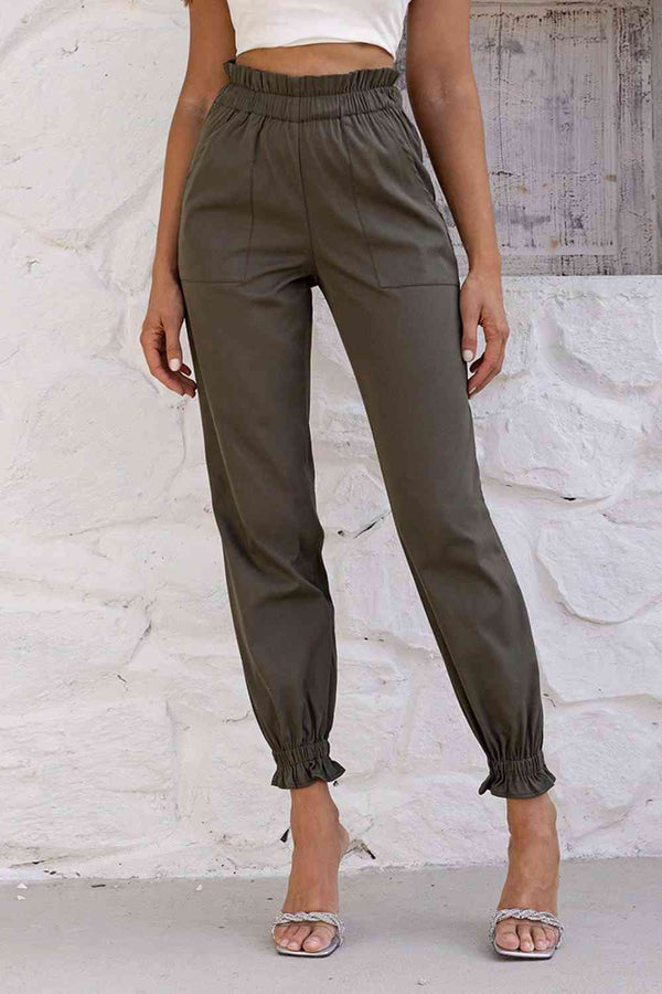  Waist Pants with Pockets Bazaarbey