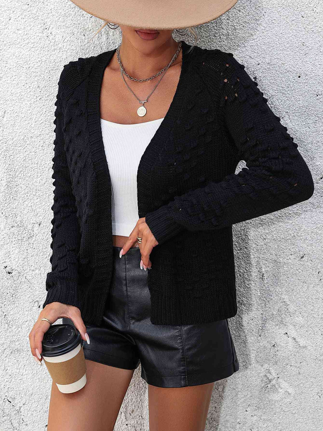  Long Sleeve Cardigan Trendsi