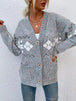  Pocketed Button Up Cardigan Trendsi