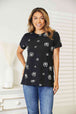  Dandelion Print Round Neck T-Shirt Bazaarbey