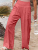  Smocked Waist Wide Leg Pants Bazaarbey