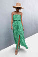 Strapless Split Maxi Dress Bazaarbey