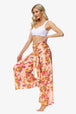 Floral Tie-Waist Tiered Culottes Bazaarbey