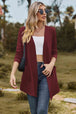  Long Sleeve Cardigan with Pocket Trendsi