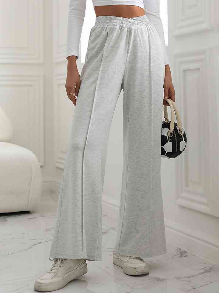 V-Waist Wide Leg Pants Bazaarbey