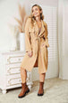   Tied Trench Coat with Pockets Trendsi