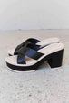  Cherish The Moments Contrast Platform Sandals in Black Trendsi