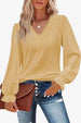  V-Neck Flounce Sleeve Blouse Trendsi